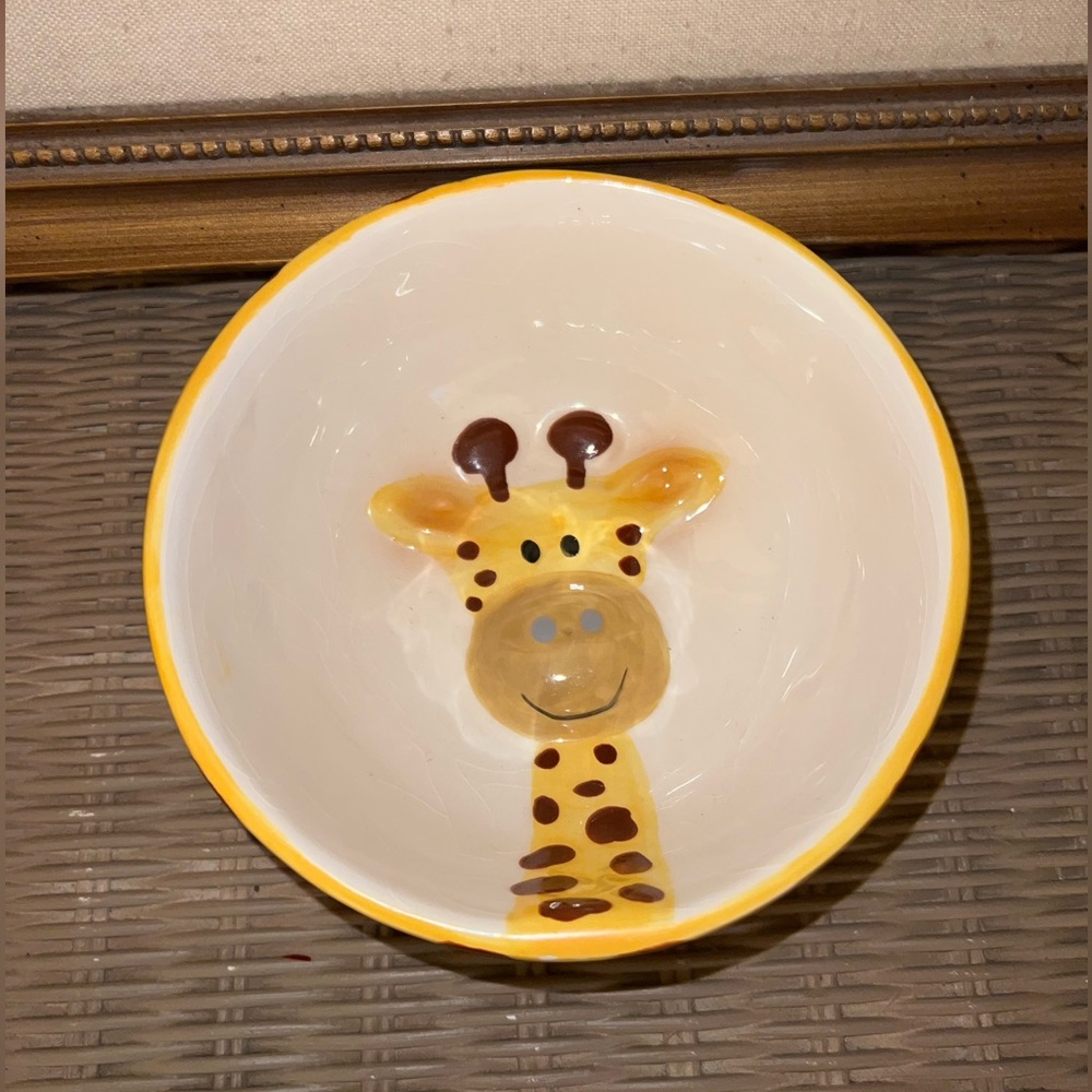 Hand Painted Ceramic Giraffe Bowl - World Market